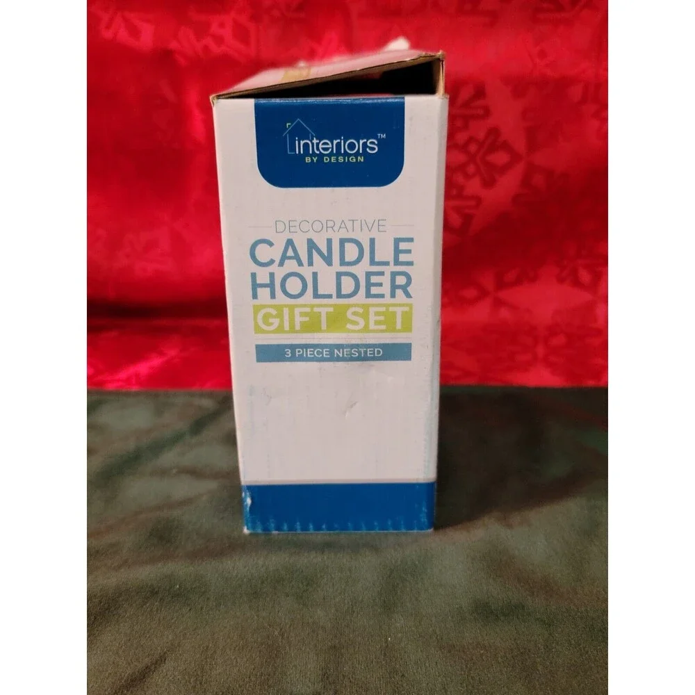 BNIB Candle Holder 3 Piece Nested Interiors Decorative Set